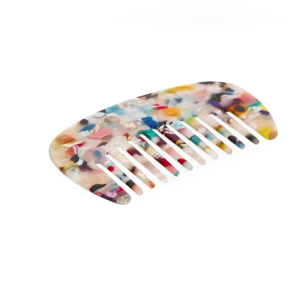 🔴 3/$12 No Boundaries Multicolor Hair Comb NIP Mini Detangling Travel Comb Cute